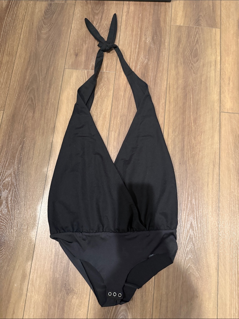 Zara Black Halter Bodysuit